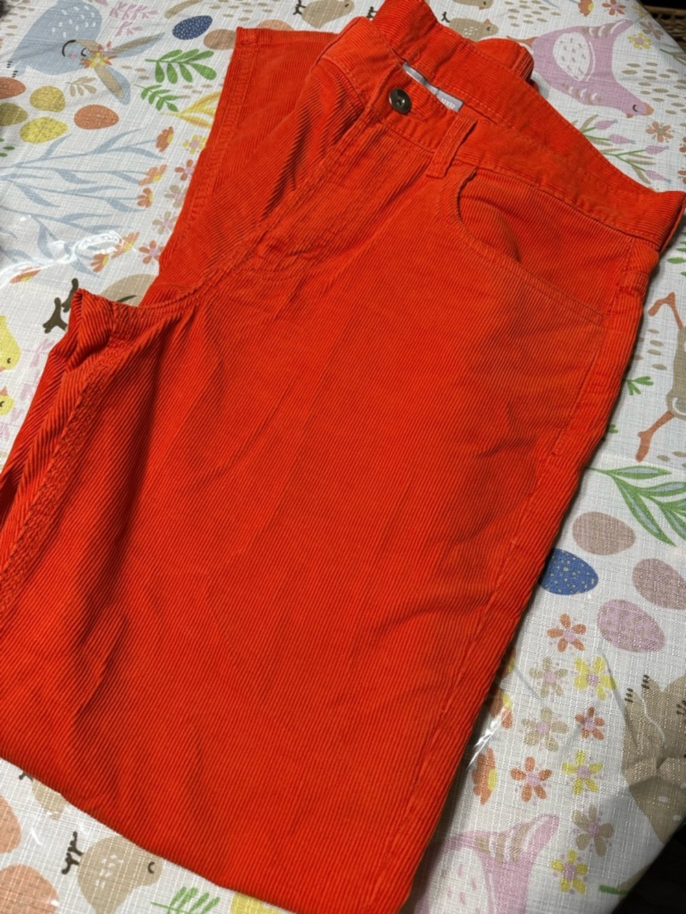 jcpenney Men's Corduroy Pants in Bright Orange
